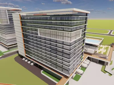 Modern City Block -A5 3D model