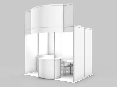 exhibition stand design 3D model