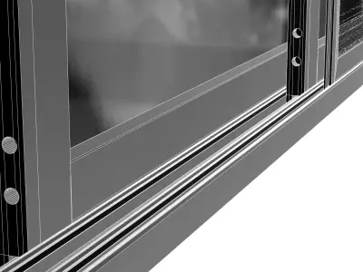 Aluminum Sliding Window Large 3D model