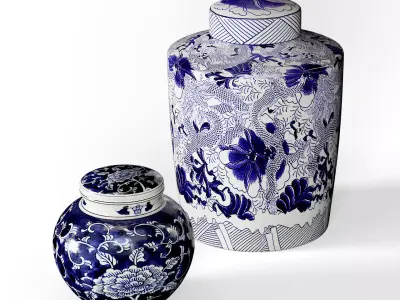 Vases Set 07 3D model