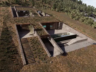 Ncaved House MOLD Architects 3D model