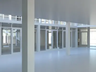 University High School Building 3D model