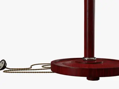 Art Deco floor lamp Low-poly 3D model