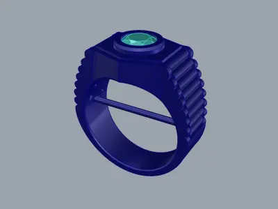 Modern Architectural Style Ring JDBCo 3D print model