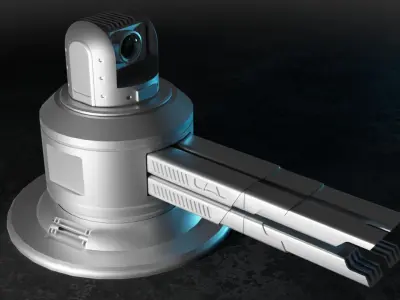 sci-fi cannon 3D model