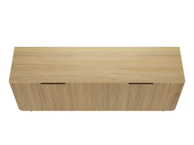 Ludlow Reeded 4-Door Sideboard Low-poly 3D model