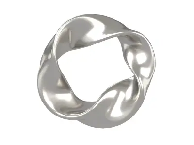 Abstract Ring Shape V1 001 Low-poly 3D model