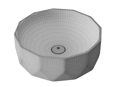 Washbasin BelBagno BB1409 white 3D model