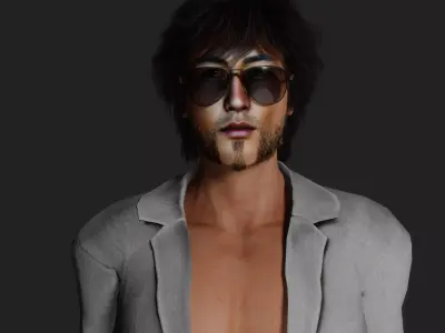 Urban Chic Asian Man 3D model