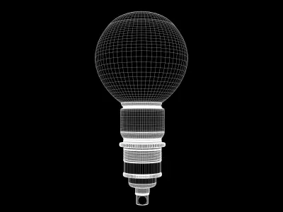Eco-filament Globe shaped bulb 3D model