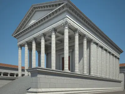 Roman Temple 3D model