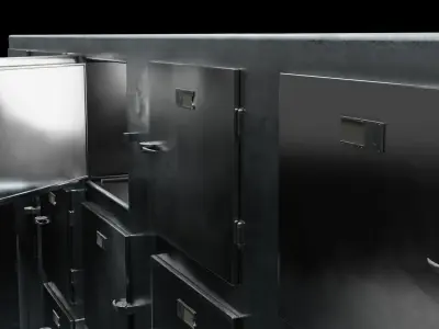 Mortuary Refrigerator 3D model