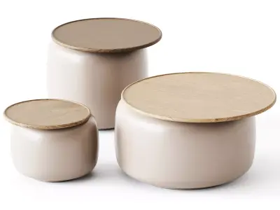 Coffee Tables Balanced by Linteloo 3D model
