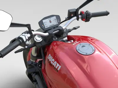 Ducati Monster 821 RED 3D model