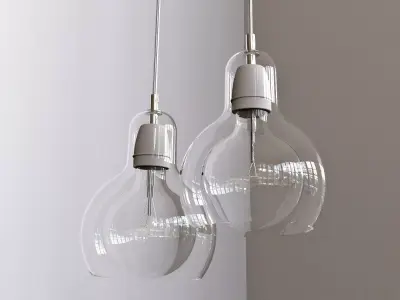Bulb edison light 3D model