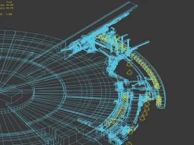 Moon - Battlefield periphery 03 3D model