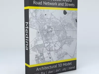Medina Road Network and Streets 3D model