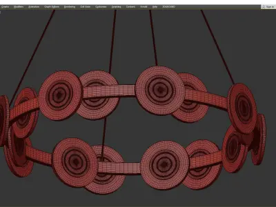 Samiya Chandelier Low-poly 3D model