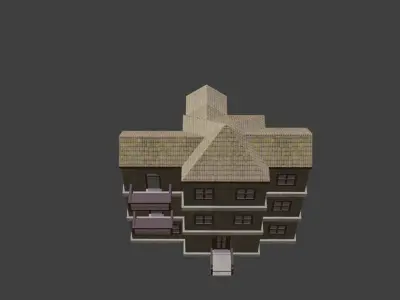 House Model 3 Low-poly 3D model