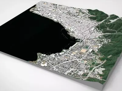 Cityscape Otsu Japan 3D model