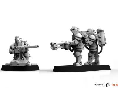 Feudal Guard Elite Special Weapon team 3D print model