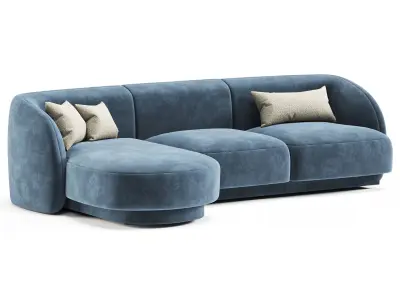 Micadoni Sofa Miley 4 seats 3D model