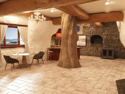 Snow White Cottage 3D model