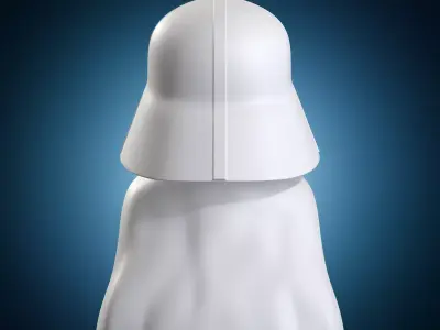 Darth Vader Minions Star Wars Chibi Style Figure 3D print model