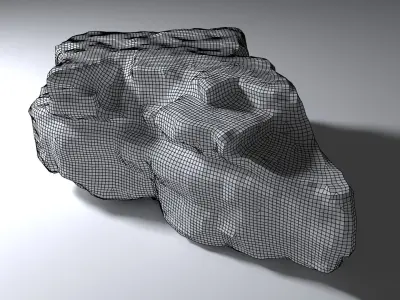 Big ColorFul Rock Free 3D model