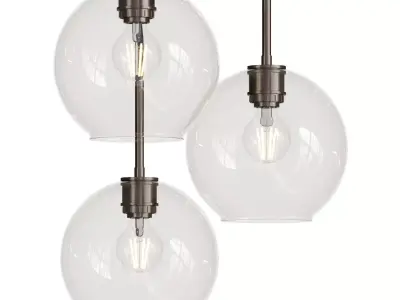 Arc Chandelier 3D Model 3D model