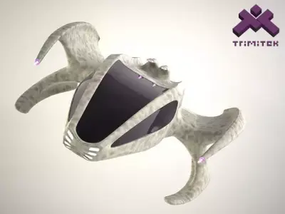 Alien Spaceship - small escape pod 3D model