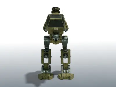 Battle Mech Low-poly 3D model by thibsert