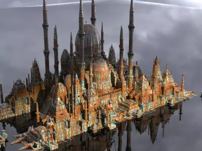 Islamic Golden Age Architecture 2 3D model