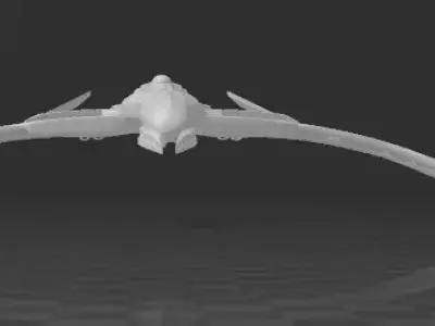 Romulan Valdor class starship 3D print model