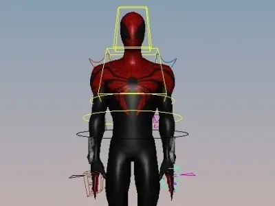Spiderman Superior Rigged Low-poly 3D model