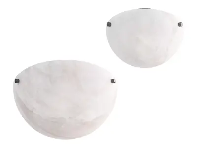 Alabaster Flush Mount 3D model