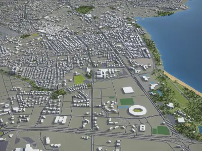 Antalya Low-poly 3D model