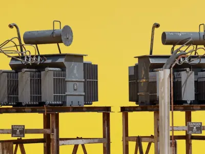 Electrical Transformer - Game Ready Asset Free low-poly 3D model