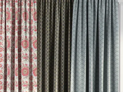 Curtain Set 60 3D model