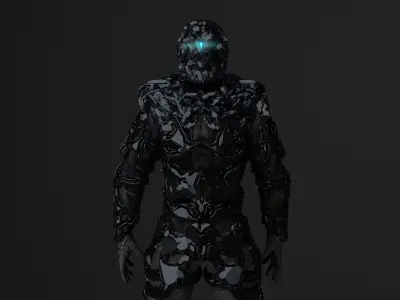 CYBERPUNK SOLDIER Military police 3D model
