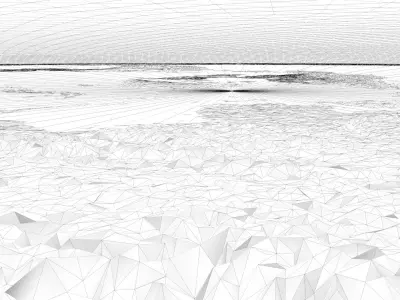 Flat Earth 8K 3D model