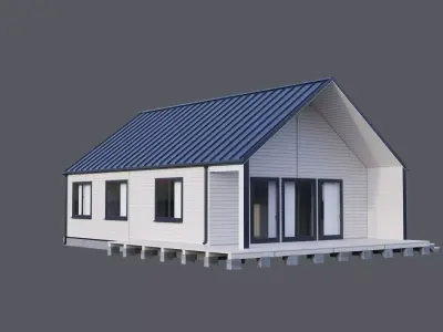 House 6 - residential building 3D model 3D model
