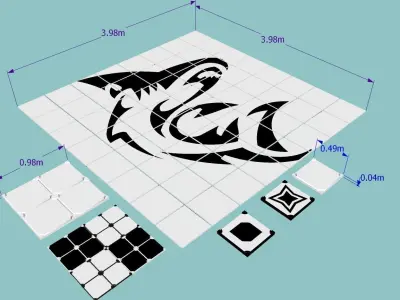 floor tile  Free low-poly 3D model