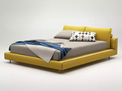 Owen modern bed 3D model