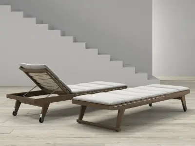 Gio Chaise Lounge 3D model