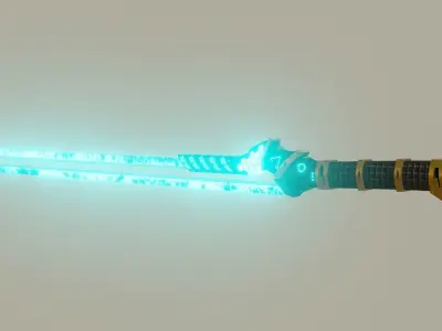 Sci-fi sword for a super villain 2K textures Low-poly 3D model purchase