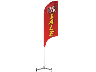 Banner Flag BLENDER 3D Model Cycles 3D model