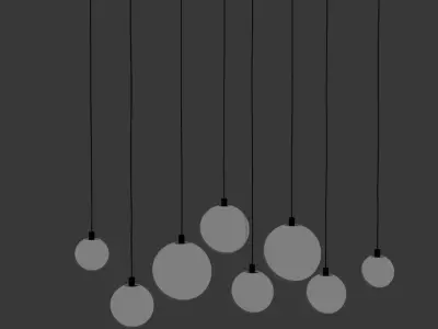 chandelier 10 3D model