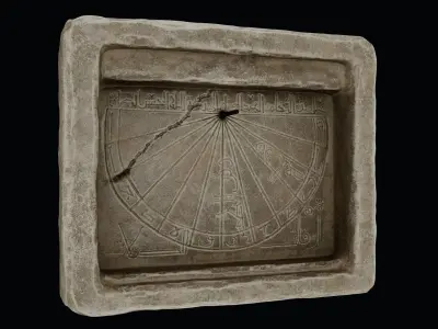 Karamanoglu Sundial Low-poly 3D model