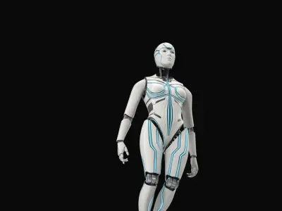 Cyborg Eva 3D model